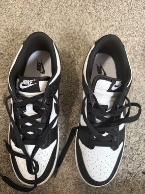 Nike Black and White Retro Low-Top Sneakers